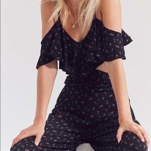 Kimchi Blue Gianna Ruffle Cold-Shoulder Jumpsuit